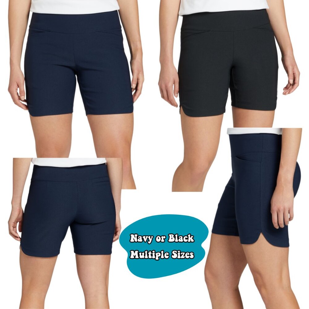 NWT Women's Walter Hagen Golf Shorts 7” Pull On Lady Hagen Sculpt Pickleball